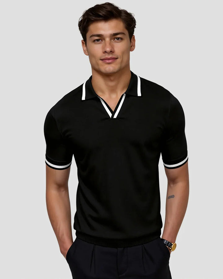 Malcolm | Contrast Trim Polo Shirt