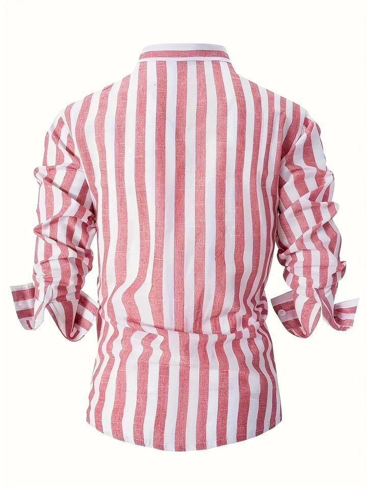 Douglas | Vertical Stripe Button Shirt