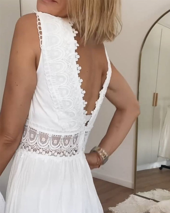 Valerie | Boho Lace Maxi Dress