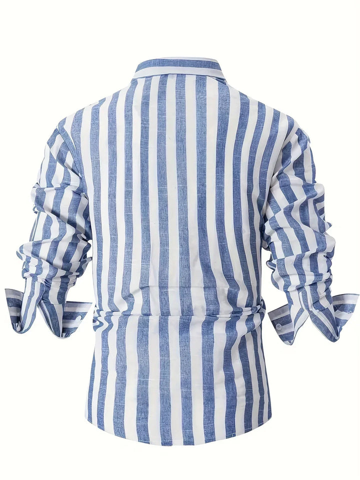 Douglas | Vertical Stripe Button Shirt