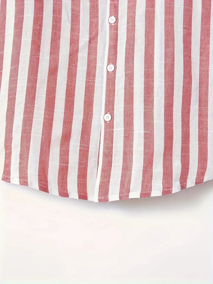 Douglas | Vertical Stripe Button Shirt