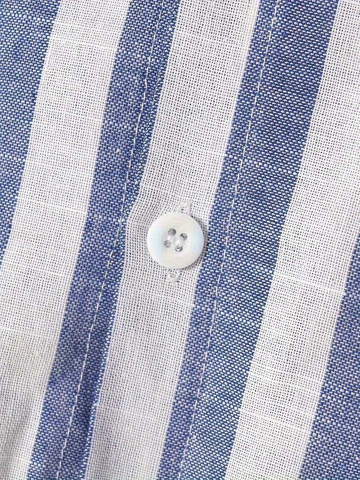 Douglas | Vertical Stripe Button Shirt