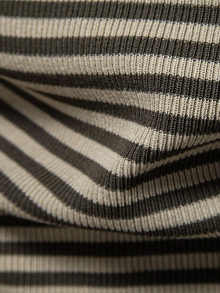 Warren | Striped Knit Polo Shirt