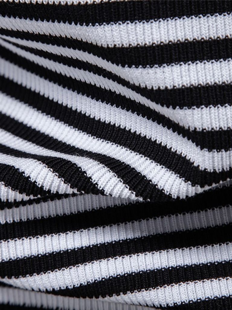 Warren | Striped Knit Polo Shirt