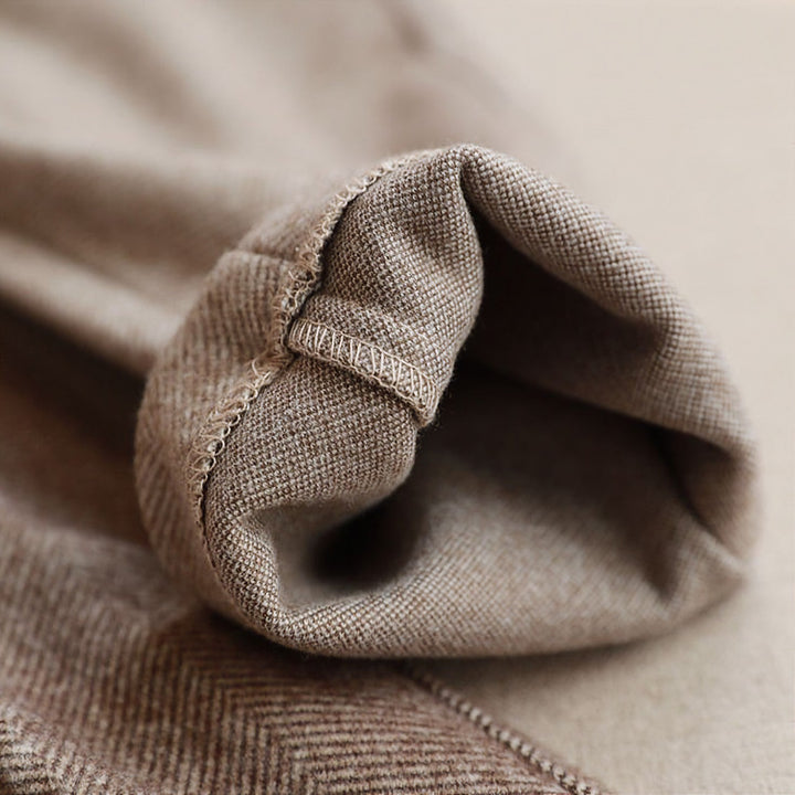 Theo | Herringbone Wool Trousers