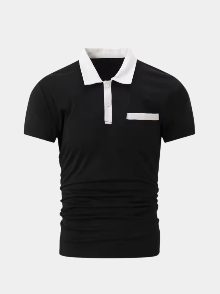 Nigel | Contrast Collar Polo Shirt