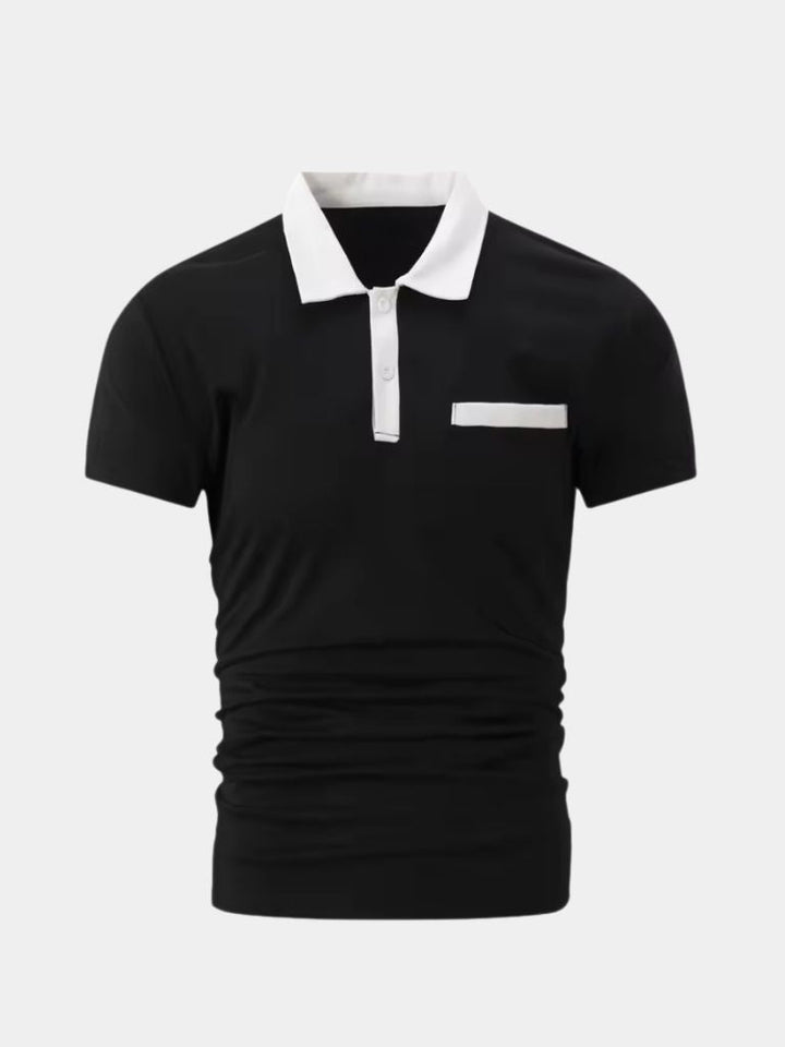 Nigel | Contrast Collar Polo Shirt