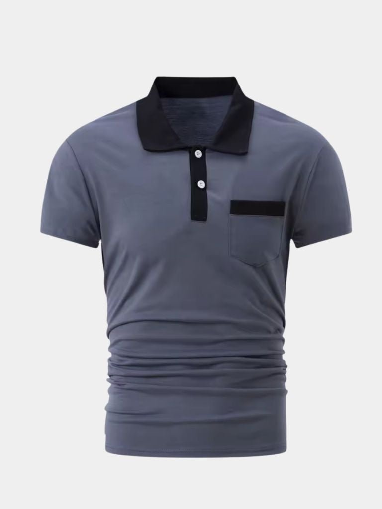 Nigel | Contrast Collar Polo Shirt