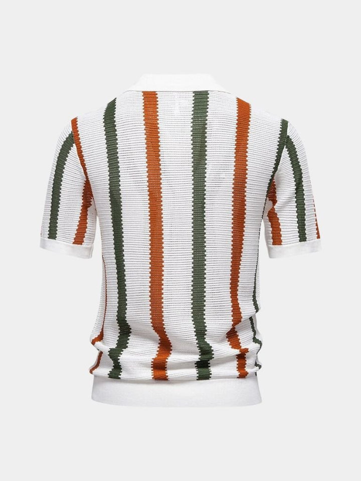 Victor | Retro Stripe Polo Shirt