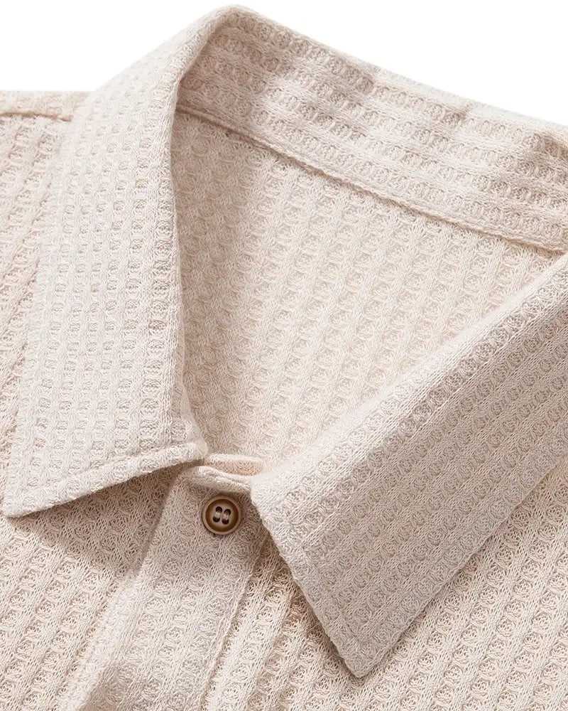 Alfred | Waffle Texture Polo Shirt