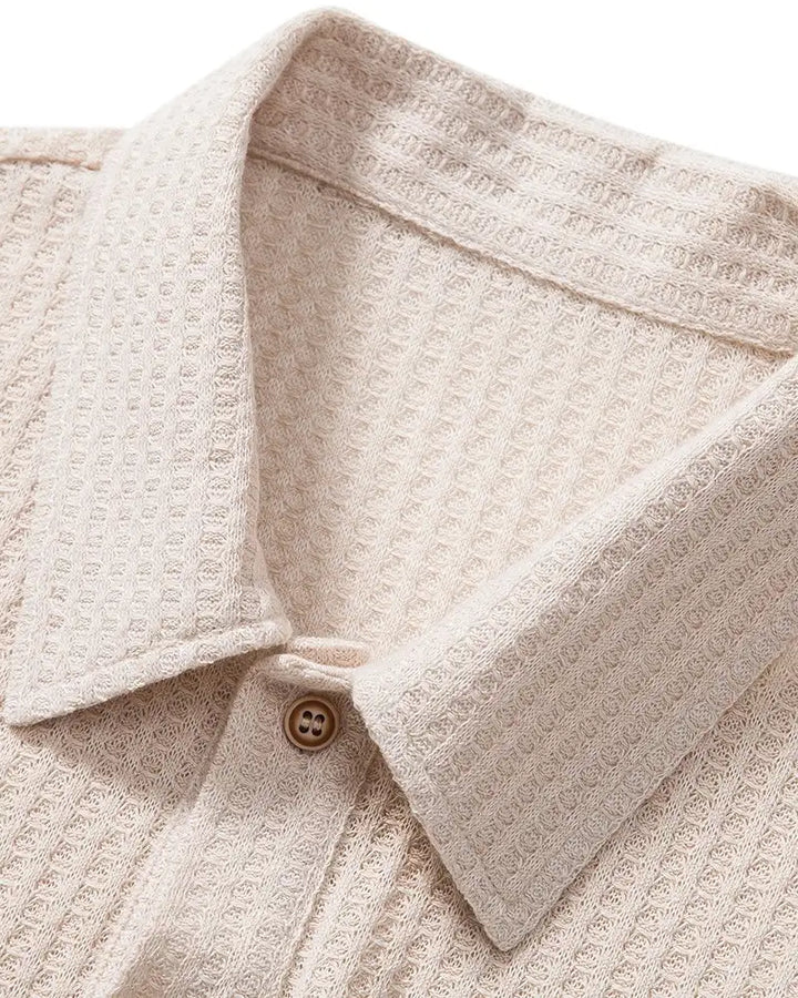 Alfred | Waffle Texture Polo Shirt