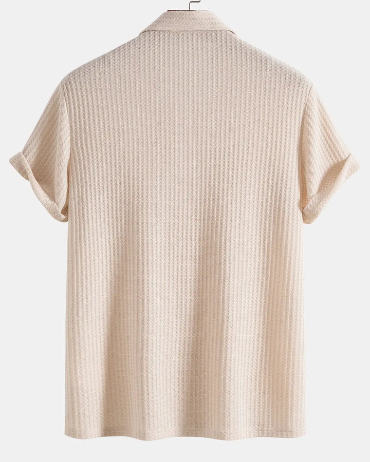 Alfred | Waffle Texture Polo Shirt