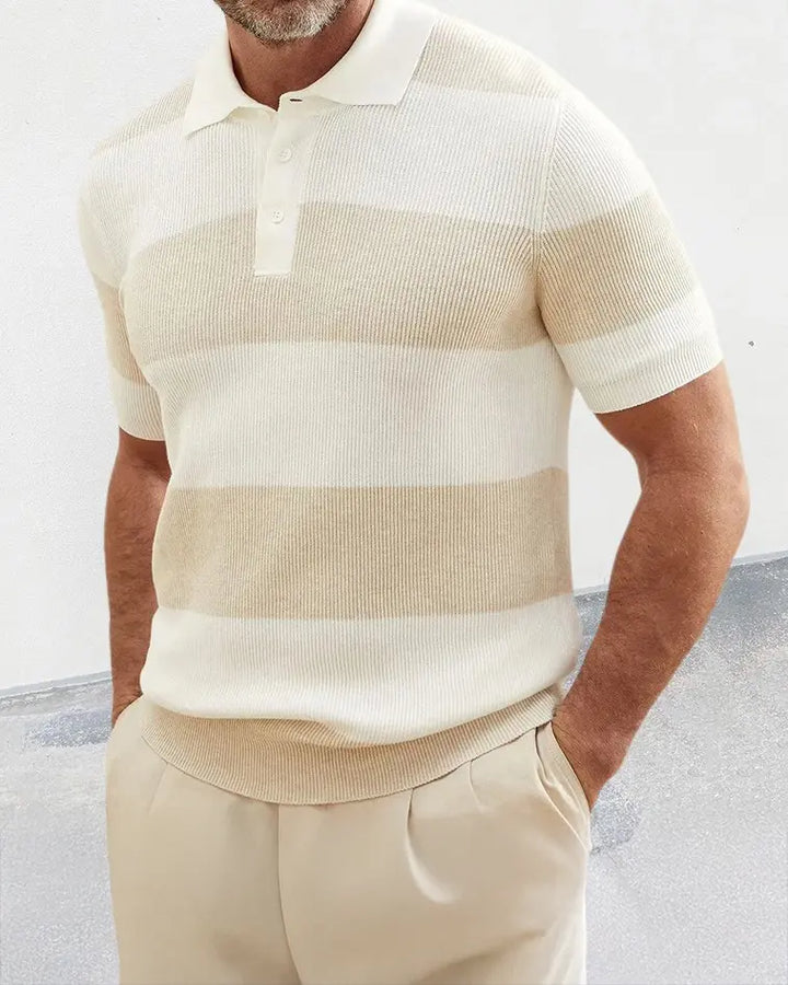 Warren | Retro Knit Polo Shirt