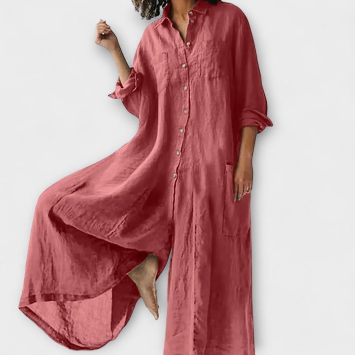 Nadine | Relaxed Button Shirt Dress