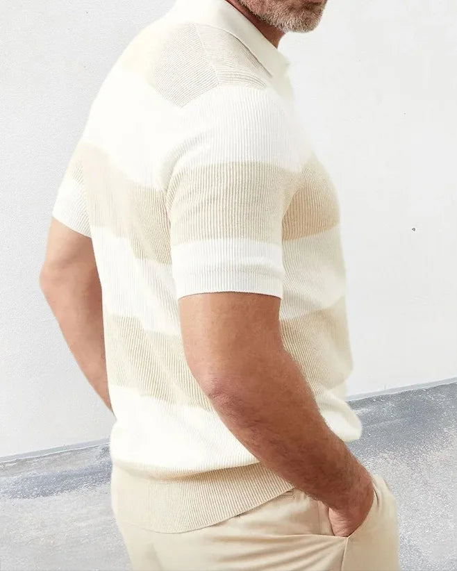 Warren | Retro Knit Polo Shirt