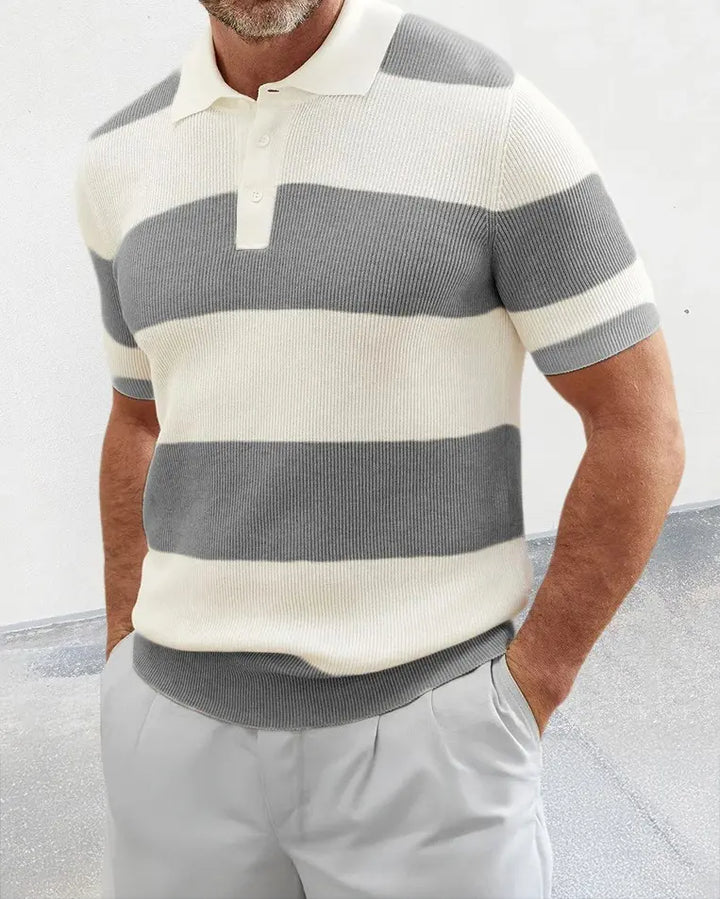 Warren | Retro Knit Polo Shirt