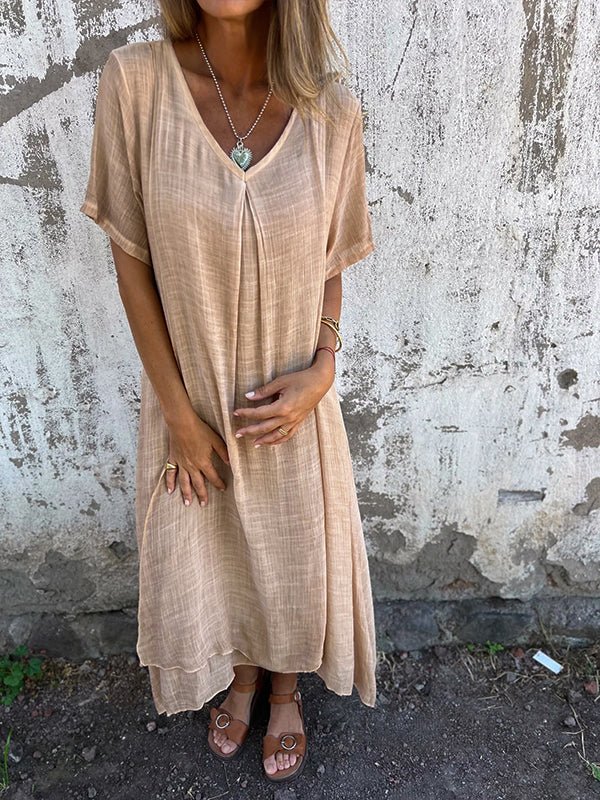 Kathy | V‑Neck Midi Dress