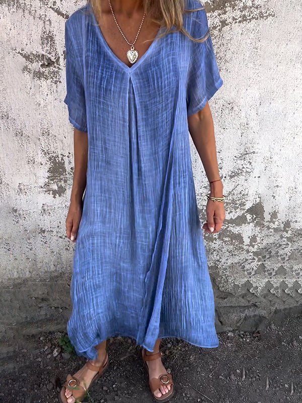 Kathy | V‑Neck Midi Dress