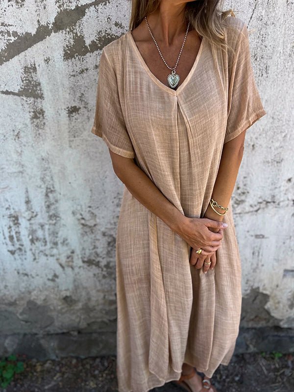 Kathy | V‑Neck Midi Dress