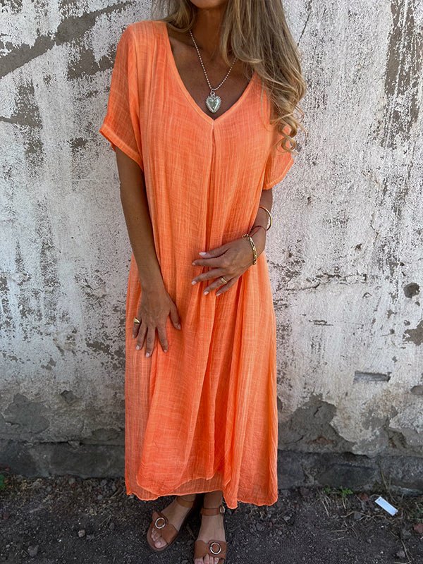 Kathy | V‑Neck Midi Dress