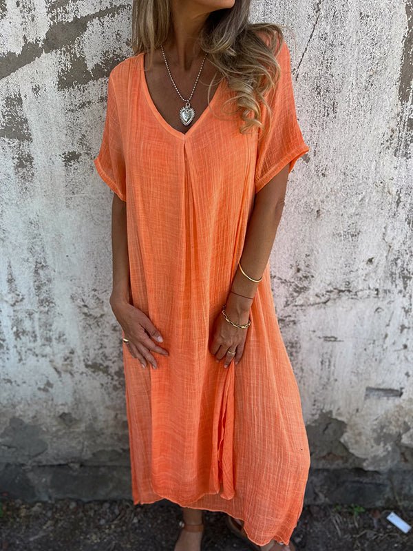 Kathy | V‑Neck Midi Dress