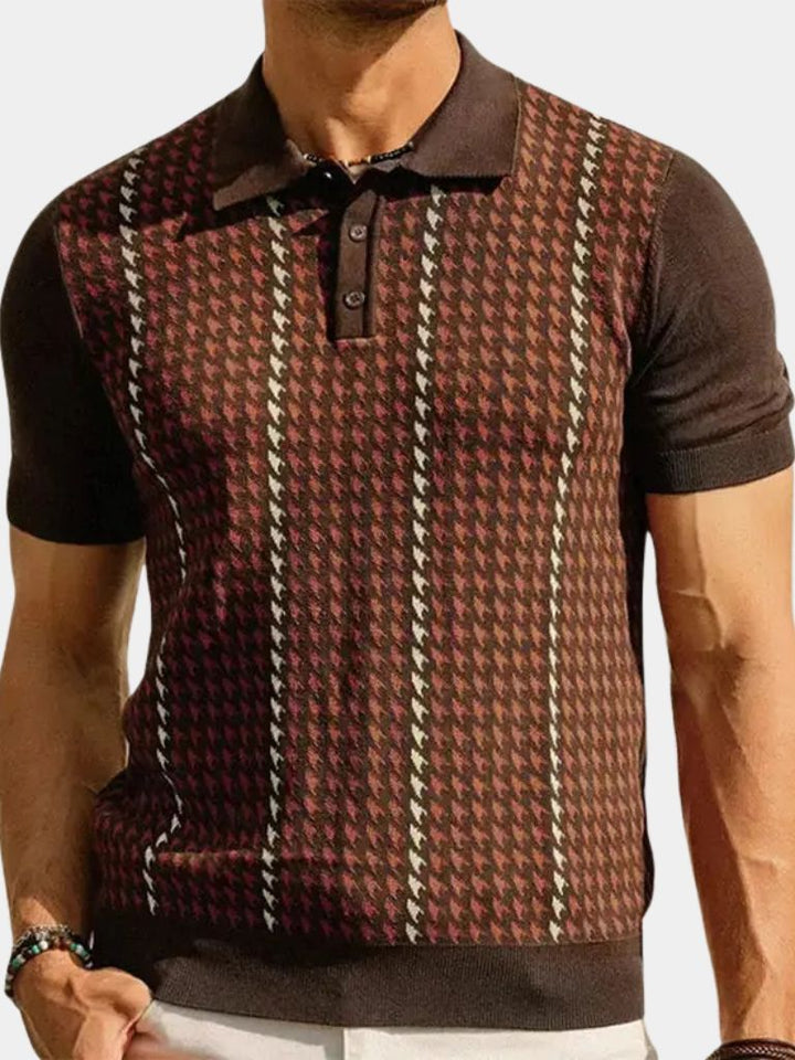 Douglas | Retro Pattern Polo Shirt