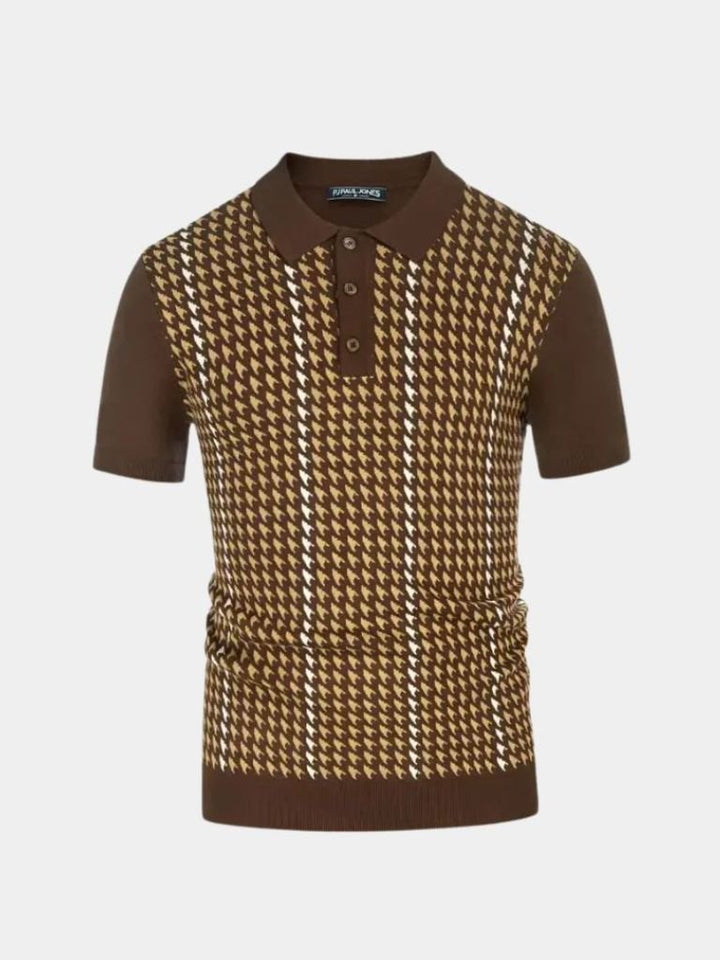 Douglas | Retro Pattern Polo Shirt