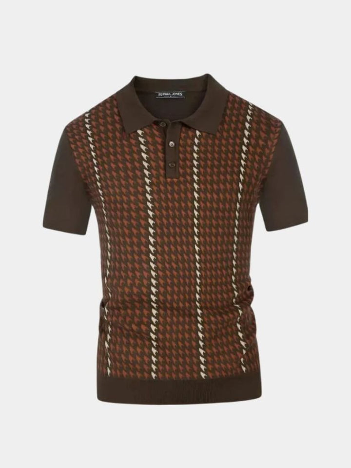 Douglas | Retro Pattern Polo Shirt