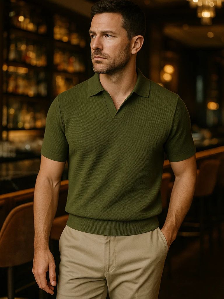 Harrison | Refined Knit Polo Shirt