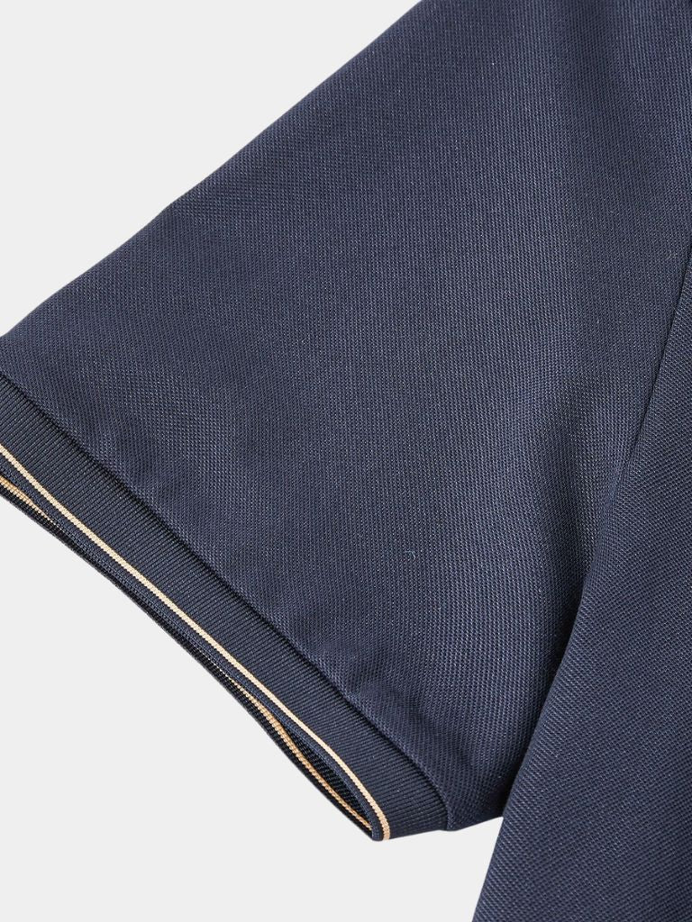 Glen | Contrast-Tipped Polo Shirt
