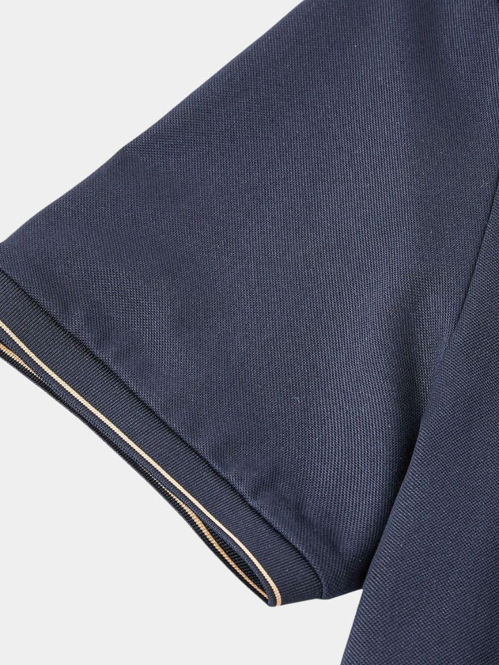 Glen | Contrast-Tipped Polo Shirt