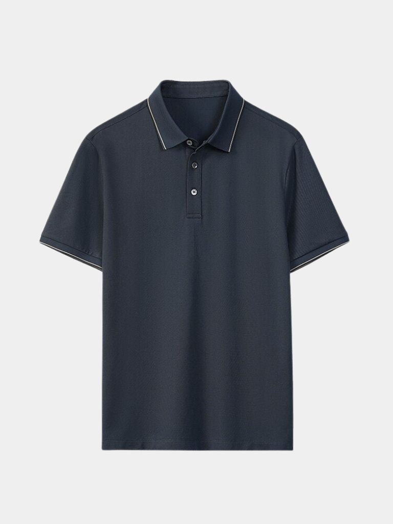 Glen | Contrast-Tipped Polo Shirt
