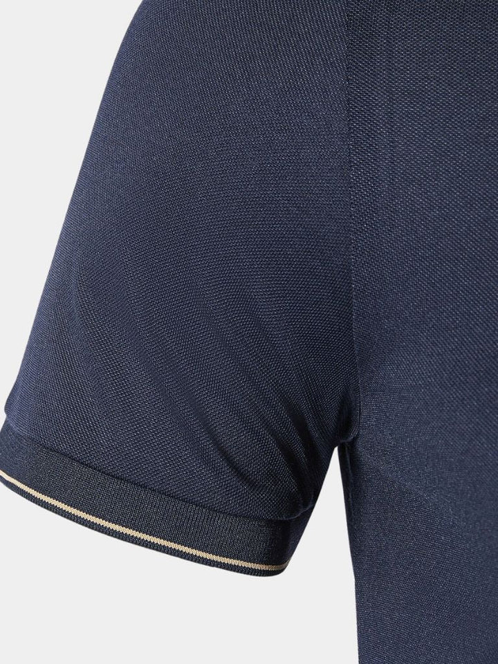 Glen | Contrast-Tipped Polo Shirt
