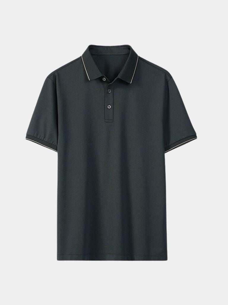 Glen | Contrast-Tipped Polo Shirt
