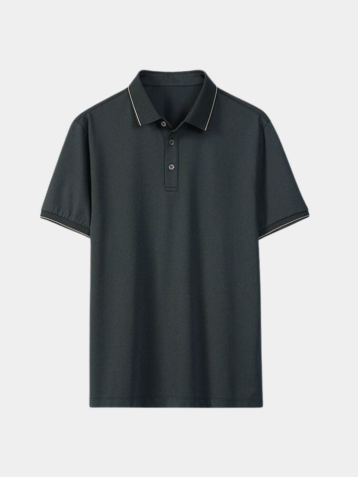 Glen | Contrast-Tipped Polo Shirt