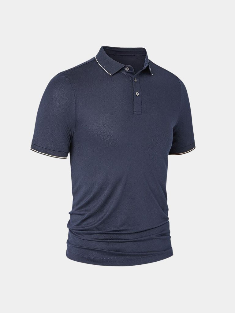 Glen | Contrast-Tipped Polo Shirt