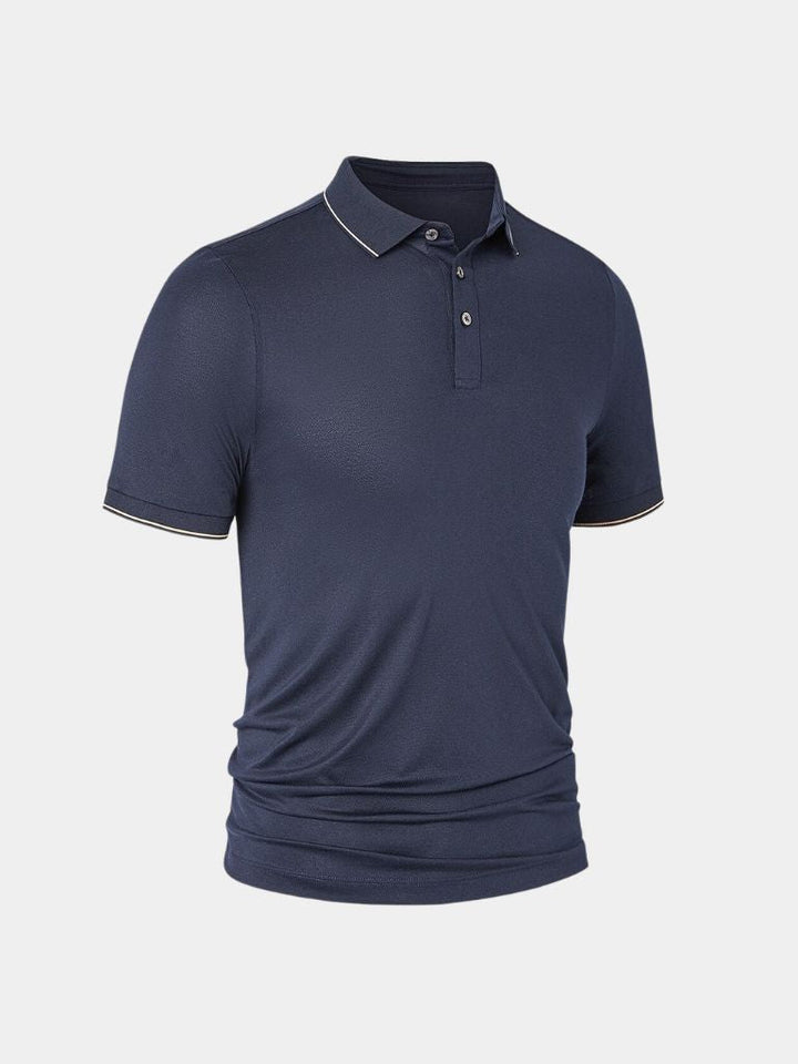 Glen | Contrast-Tipped Polo Shirt