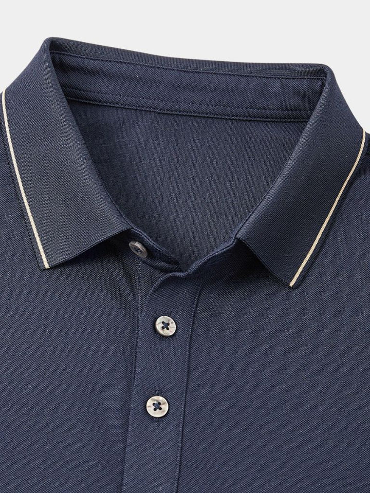 Glen | Contrast-Tipped Polo Shirt
