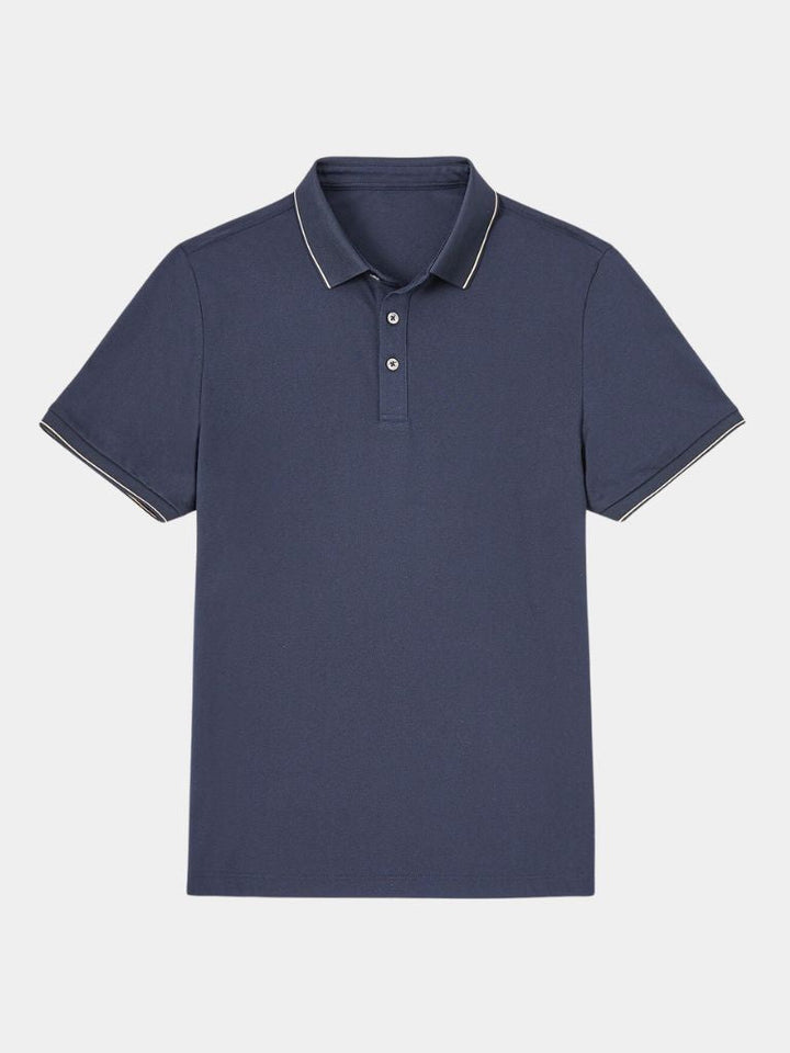 Glen | Contrast-Tipped Polo Shirt