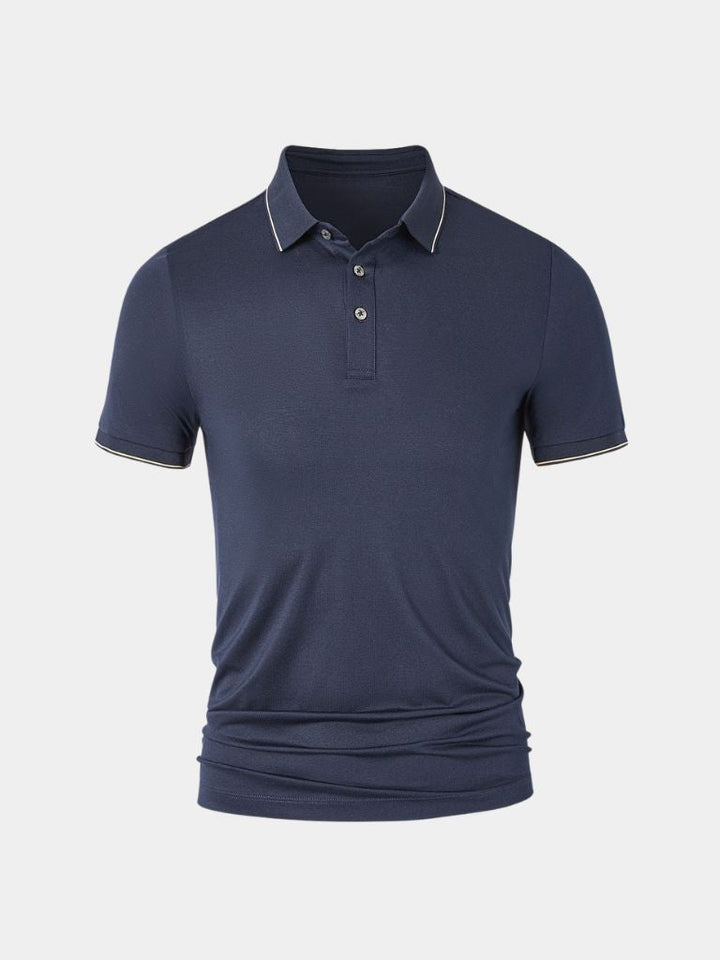 Glen | Contrast-Tipped Polo Shirt