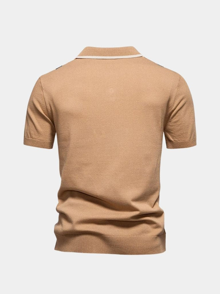 Miles | Retro Vertical Stripe Polo