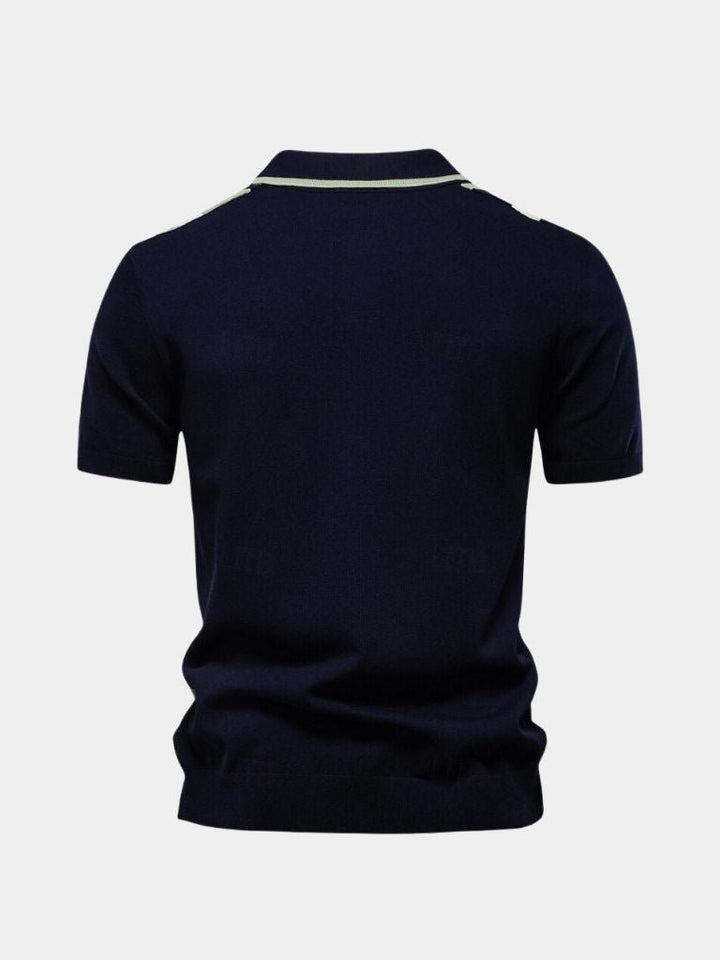 Miles | Retro Vertical Stripe Polo
