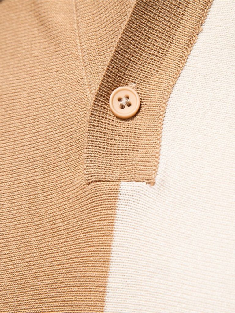 Miles | Retro Vertical Stripe Polo