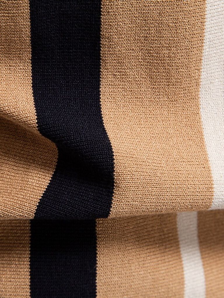 Miles | Retro Vertical Stripe Polo