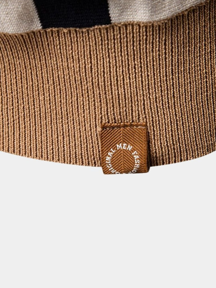 Miles | Retro Vertical Stripe Polo